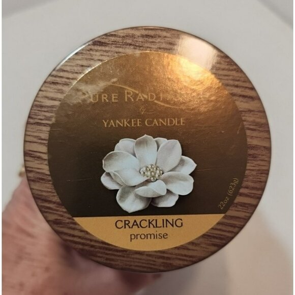 Yankee Candle Pure Radiance Crackling Promise 22 Oz Jar Candle New - Picture 4 of 11